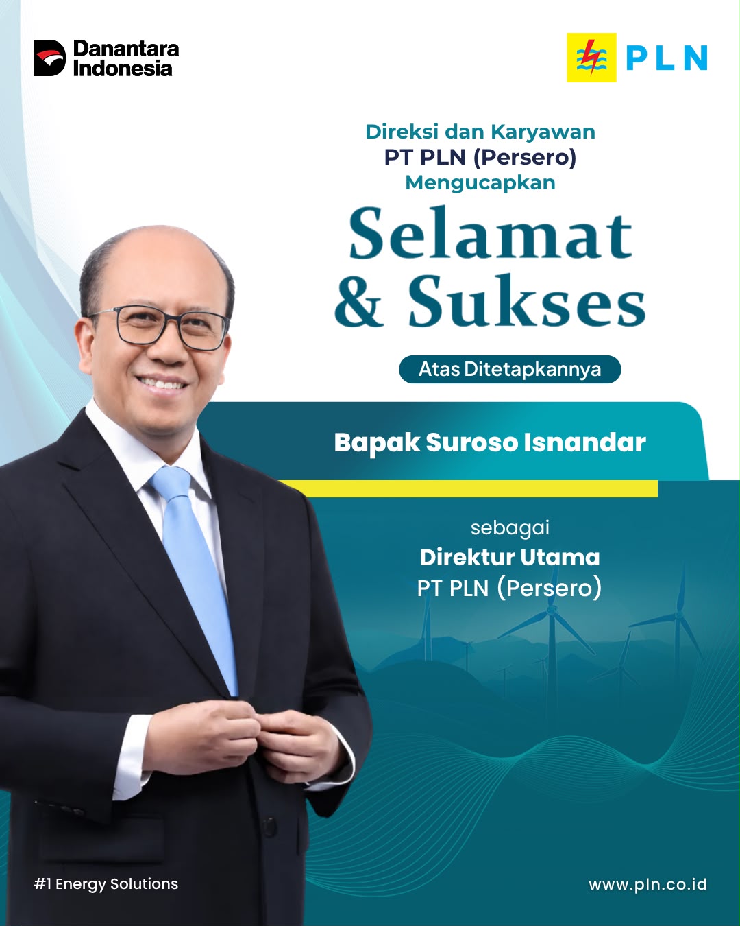 Bapak Suroso Isnandar Resmi Pimpin PLN, Bapak Darmawan Prasodjo Terima Apresiasi atas Dedikasi